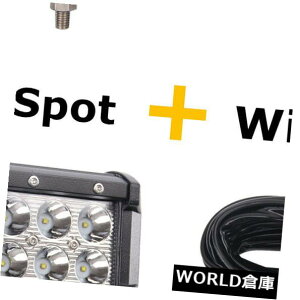 LEDCgo[ 17C`108W LED[NCgo[R{It[hgbN{[gtHOSUV PK 18 "+C[+ 18W 17inch 108W LED Work Light Bar Combo Offroad Truck Boat Fog SUV PK 18"+Wires+18W