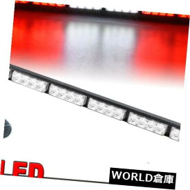 LEDライトバー 26 "24LED車の緊急警報交通顧問フラッシュストロボライトバーレッドホワイト 26" 24LED Car Emergency Warning Traffic Advisor Flash Strobe Light Bar Red White