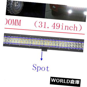 LEDCgo[ 32C`432W LED̎ÕCgo[̎dv̓_̍^R{It[h4WDgbN 32 Inch 432W LED Tri-row Light Bar Work Lamp Spot Flood Combo Offroad 4WD Truck