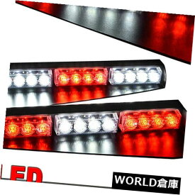 LEDライトバー 29 "24LED警告緊急交通顧問ダッシュストロボライトバーレッドホワイト12V 29" 24LED Warning Emergency Traffic Advisor Dash Strobe Light Bar Red White 12V