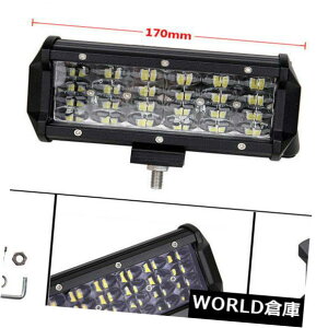 LEDCgo[ 1s[X7C`144bgNbhsledƃCgo[X|bgtbhR{r[It[hgbN 1pc 7Inch 144W Quad Row LED Work Light Bar Spot Flood Combo Beam Offroad Truck