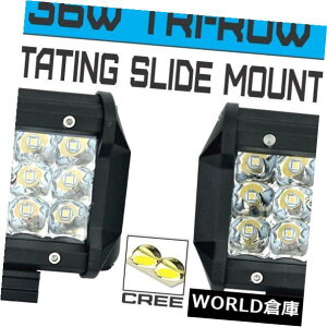 LEDCgo[ 2×36bg4C`ledv|bhL[uƃCgo[X|bgr[It[hgbNW[vRZR UTV 2X 36W 4In LED Pro Pod Cubes Work Light Bar Spot Beam Offroad Truck Jeep RZR UTV