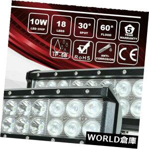 LEDCgo[ 2×180bg9C`N[LEDƃCgo[X|bg^gbNSUV 4WDIt[h^] 2x 180w 9 Inch CREE LED Work Light Bar Spot Flood Truck SUV 4WD Offroad Driving