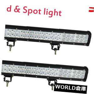 LEDCgo[ 2s[X22C`144bgledCgo[^X|bgIt[hsuv 4wd{[gATVR{v 2PCS 22inch 144W LED Light Bar Flood Spot OffRoad SUV 4WD boat ATV Combo Lamp