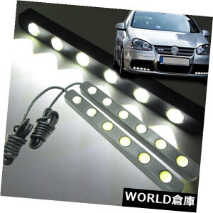 LEDCgo[ 2xzCgJ[fC^CjOtHOLEDCg6W 6-LED 16cmC[OACo[DRL 2x White Car Daytime Running Fog LED Light 6W 6-LED 16cm Eagle Eye Bar DRL