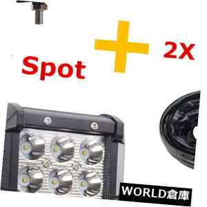 LEDCgo[ 28 "180WN[LEDCgo[X|bg^4WDtH[h2XzLbg2X 18WX|bg 28" 180W CREE LED Light Bar Spot Flood 4WD Ford with 2X Wiring Kit  2X 18W Spot