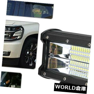 LEDCgo[ gbN̂߂ɃR{5inch LED̎d̃Cgo[72W̖̉^]v̓d̍^ 5inch LED Work Light Bar 72W Fog Driving Lamps Double Row Flood Combo for Trucks