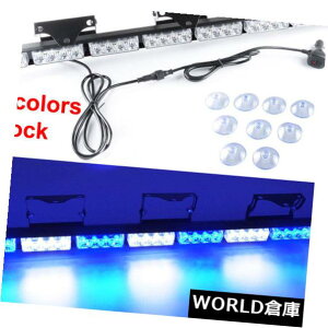 LEDCgo[ 35 "36" 32LEDʋً}xږtbVXg{Cgo[u[zCg 35"36" 32LED Traffic Emergency Warning Advisor Flash Strobe Light Bar Blue White