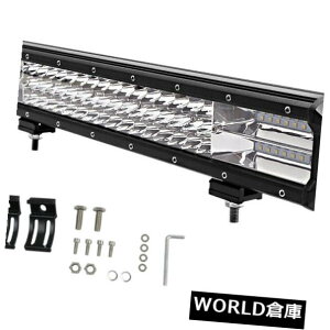 LEDCgo[ 17C`252bggCledƃCgo[It[hX|bg^R{4bg{[gsuv 7d + 17inch 252W Tri Row LED Work Light Bar Offroad Spot Flood Combo 4WD Boat SUV 7D+
