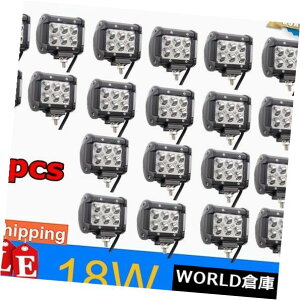 LEDCgo[ SUV̓_v1500lm^]20X 4inch 18W̃N[LED̎d̃Cgo[̖4WD̃gbN 20X 4inch 18W CREE LED Work Light Bar Fog 4WD Truck Driving SUV Spot Lamp 1500lm