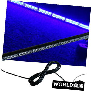 LEDCgo[ 32 LEDXg{Cgo[tbVv35.5C`^[MM12V Blue 32 LED Strobe Light Bar Flash Lamp 35.5 Inch Turn Signals Auto Signals 12V