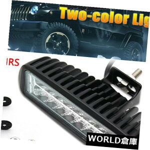 LEDCgo[ 2X 6H tHOvIt[hSUV ATVgbN^]40WߐFFLEDƃCgo[ 2X 6g 40W AmberWhite LED Work Light Bar Driving Fog Lamp Offroad SUV ATV Truck