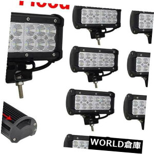 LEDCgo[ 10s[X36bg7 "ledƃCgo[^It[h4bgwr[f[eBgbN^]f 10PCS 36W 7" LED WORK LIGHT BAR Flood Offroad 4WD Heavy Duty Truck Driving DE