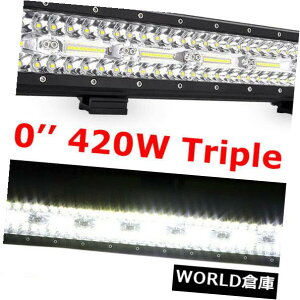 LEDCgo[ O20C`420W LEDCgo[tbhX|bgR{It[hgbNhCrOv Tri-Row 20Inch 420W LED Light Bar Flood Spot Combo Offroad Truck Driving Lamp
