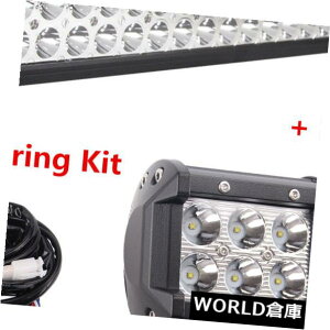 LEDCgo[ 42C`240WR{LED[NCgo[+ 2X 18W 4C`X|bgIt[hv+zLbg 42''in 240W Combo LED Work Light Bar+2X 18W 4inch Spot Offroad Lamps+Wiring Kit