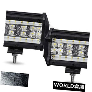 LEDCgo[ 2x 5 "gbÑW[v̂߂̓HH̓_̍^v𗣂ꂽ144WR{̃r[LED̃Cgo[ 2x 5" 144W Combo Beam LED Light Bar Off Road Work Spot Flood Lamp for Truck Jeep