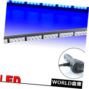 LEDCgo[ 31 "28 LEDu[ً}xʌږ_ŃXg{Cgo[12V 31" 28 LED Blue Emergency Warning Traffic Advisor Flashing Strobe Light Bar 12V