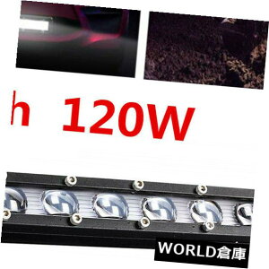 LED���C�g�o�[ 2�{8 120W�P��A���~6D�X�|�b�g�r�[���X�����I�t���[�hLED���[�N���C�g�o�[ 2Pcs 8'' 120W Single Row Aluminum 6D Spot Beam Slim Off-Road LED Work Light Bar �y���s�A���i�z