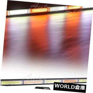 LED���C�g�o�[ 45 LED COB��ʌږ�ً}�x���t���b�V���X�g���{���C�g�o�[�A���o�[�z���C�g 45 LED COB Traffic Adviser Emergency Warning Flash Strobe Light Bar Amber White �y���s�A���i�z