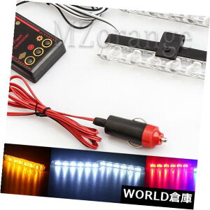 LEDCgo[ 2×6 LEDVK[C^[Ԃ̃gNXg{ً}_Ōxo[ 2X 6LED Cigarette Lighter Car Trunk Strobe Emergency Flashing Warning Light Bar