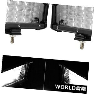 LEDCgo[ 2 7C`24LED 4ƃCgo[X|bgtbhhCrOtHOvgbNpV@\ 2× 7inch 24LED Quad-row Work Light Bar Spot Flood Driving Fog Lamp for Truck New