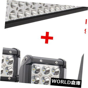 LED���C�g�o�[ 52 300W�R���{LED���C�g�o�[+ 2x 4''18W�|�b�h+ 97-06�W�[�vTJ�����O���[�u���P�b�g+�z�� 52 300W Combo LED Light Bar+2x 4''18W Pod+97-06 Jeep TJ Wrangler Bracket+Wiring �y���s�A���i�z