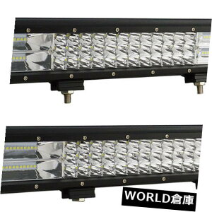 LEDCgo[ 2X 7D 18C`252WOLEDƃCgo[It[hgbN4WD{[gSUV UTE 2X 7D 18inch 252W Tri Row LED Work Light Bar Offroad Truck 4WD Boat SUV UTE Cars