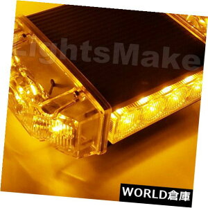 LEDCgo[ ً}r[RXg{nU[h~jCgo[x14WAo[LEDɕt7 7 in 14W Amber LED Warning Emergency Beacon Strobe Hazard Rooftop Mini Light Bar