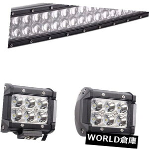 LEDCgo[ 4D 42 "J[uLED[NCgo[R{v+4"X|bg|bgtH[h_bW40/50 " 4D 42'' CURVED LED WORK LIGHT BAR COMBO LAMP +4'' SPOT PODS FORD DODGE 40/50''