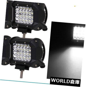 LEDCgo[ 4WD{[ĝ߂̓̉^]̃gbÑW[v𗣂ꂽ4in 144W LED̎d̃Cgo[̍^̃r[ 4in 144W LED Work Light Bar Flood Beam Off Road Driving Truck Jeep for 4WD Boat