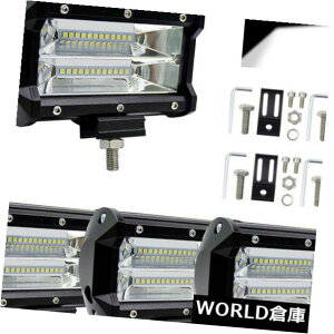 LED���C�g�o�[ 4�{5 '72W LED�Ԃ̍�ƃ��C�g�o�[�^���R���{�쓮�����v�n�C�p���[���C�g 4Pcs 5'' 72W LED Car Work Light Bar Flood Combo Driving Lamp High Power Light �y���s�A���i�z