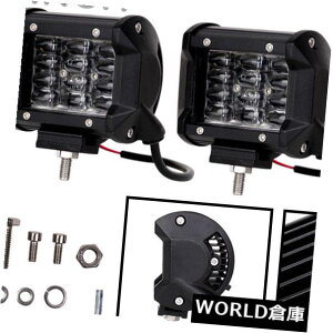 LEDCgo[ 2x 4 "24 LED 72WԍƃCgo[^X|bgpIt[hSUV{[gW[v^] 2x 4" 24 LED 72W Car Work Light Bar Flood Spot For OffRoad SUV Boat Jeep Driving