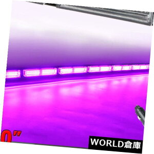 LEDCgo[ 50 "144W LEDԂ̃gbNً̋}̌x̌ʌږ̃Xg{̃Cgo[̎F 50" 144W LED Car Truck Emergency Warning Traffic Advisor Strobe Light Bar Purple