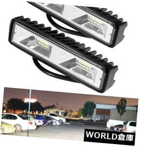 LEDCgo[ 2{6 "48W LED[NCgo[tbhCgSUVIt[hhCrOtHOv 2pcs 6" 48W LED Work Light Bar Flood Lights Car SUV Off-Road Driving Fog Lamps