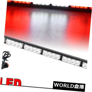 LEDCgo[ 26 "24LEDً}xʃAhoCU[tbVXg{Cgo[12VbhzCg 26" 24LED Emergency Warning Traffic Advisor Flash Strobe Light Bar 12V Red White