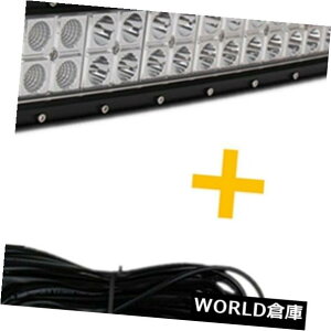 LEDCgo[ 42C`240bgȐledCgo[R{tHOsuv{[gv+ 4 '' 18bg|bhL[u+C[ 42Inch 240W Curved LED Light Bar Combo Fog SUV Boat Lamp+4'' 18W Pods Cube+Wires
