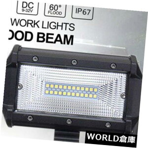 LEDCgo[ 5 "h72C`^LED̎d̃Cgo[̃{[g̃gbNIt[hSUV 5" Inch 72W Flood LED Work Light Bar Boat Truck Offroad SUV Driving Waterproof