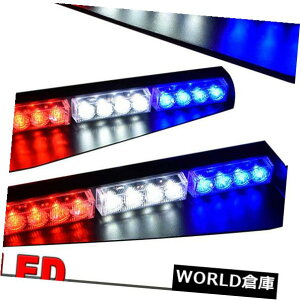 LEDCgo[ 29 "24LEDxً}ʌږ_bVXg{Cgo[bhzCgu[ 29" 24LED Warning Emergency Traffic Advisor Dash Strobe Light Bar Red White Blue