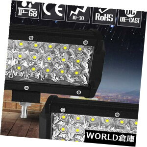 LEDCgo[ O7C`72W LED̎d̃Cgo[̓_̃It[h4WD SUV̉^]̊H[ Tri Row 7 inch 72W LED Work Light Bar Spot Offroad 4WD SUV Driving Strip Light