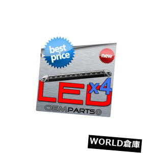 LEDCgo[ 4{̐VԐFLEDCggbNg[[{[g^[e[ID o[ 4X NEW RED CLEAR LED LIGHT TRUCK TRAILER BOAT TURN TAIL IDENTIFICATION I.D. BAR