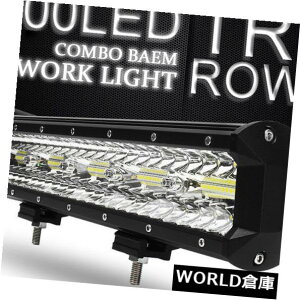 LEDライトバー LEDワークライトバー15インチ300W 3列9DスポットフラッドコンボUTEトラックSUVランプ LED Work Light Bar 15" Inch 300W Tri-row 9D Spot Flood Combo UTE Truck SUV Lamp