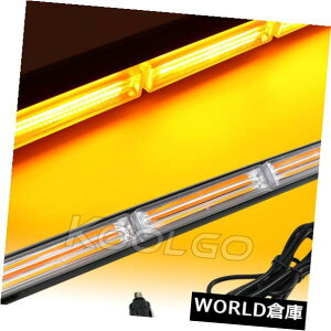 LEDCgo[ 54W䎲LED̓_ł̌ʃXg{̃Cgo[r[Rً̋}̌x̂͂F18 " 54W COB LED Flashing Traffic Strobe Light Bar Beacon Emergency Warning Amber 18"