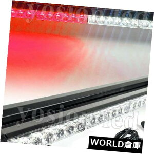 LEDCgo[ 26.6 "54 LED_uTCh[NCgo[ً}xtbVXg{bhzCg 26.6" 54 LED Double Side Work Light Bar Emergency Warning Flash Strobe Red White