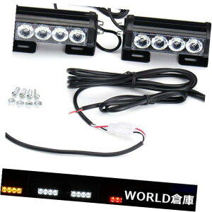 LEDCgo[ 2×8 LEDԂ̃gbNً}x@Xg{Cgo[xtbVvu[ 2X 8 LED Car Truck Emergency Police Strobe Light Bar Warning Flash Lamp Blue