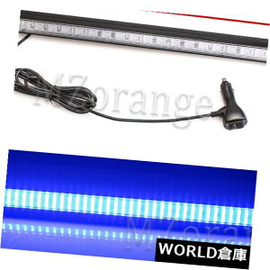LEDCgo[ 80 LEDu[J[Xg{xCgo[_ŐMً}r[Rx@ 80 LED Blue Car Strobe Warning Light Bar Flashing Signal Emergency Beacon Police