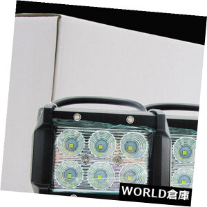 LEDCgo[ 18WIt[hX|bgATV SUV̖̉^]vdLED̎d̍^̃Cgo[ 18W Offroad Spot ATV SUV Fog Driving Lamp Double Row LED Work Flood Light Bar