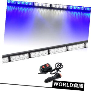 LEDCgo[ 26 "24LEDً}xʃAhoCU[tbVXg{Cgo[u[zCg12V 26"24LED Emergency Warning Traffic Advisor Flash Strobe Light Bar Blue White 12V