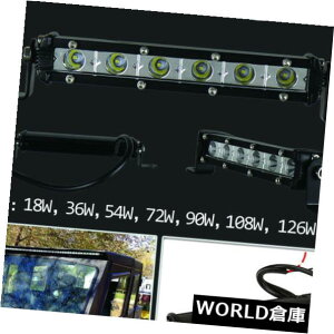 LEDCgo[ ɓxׂ̍LED̃Cgo[hIP67 18W 5.5 LED̒P̗̃Cgo[ Extreme Slim LED Light Bar Waterproof IP67 18W 5.5 LED Single Row Light Bar