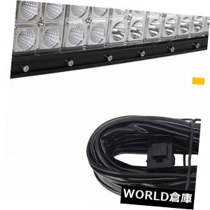 LED���C�g�o�[ ���C���[�n�[�l�X���t���Ă���52inch 300W�ɂ���ċȂ�����LED���C�g�o�[�R���{�I�t���[�hSUV�W�[�v�t�H�[�h 52inch 300W Curved LED Light Bar Combo Offroad SUV Jeep Ford with Wire Harness �y���s