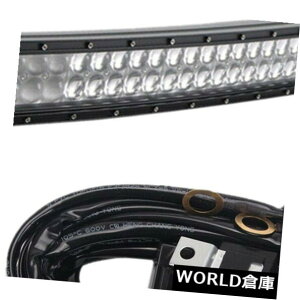 LEDCgo[ Ȃ50C`288W LEDCgo[4DItW[vO[ɃtBbgitBbgF W[vj+C[ Curved 50'' 288W LED Light Bar 4D Off road Fits Jeep Wrangler(Fits:Jeep)+Wire